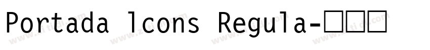 Portada lcons Regula字体转换